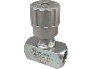  فلوکنترل بین راهی هیدرولیک Oleoweb بدون سوپاپ STBF 380-19S